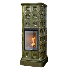 Kachlová kamna ABX Kaledonie exklusive XL, Zelená